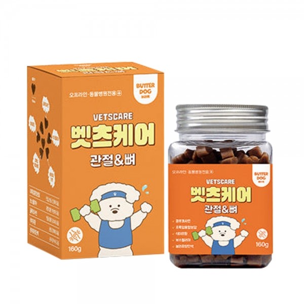 페오펫몰,[댕린이특가]벳츠케어 가수분해 반려동물 관절 눈물 피부 영양제 160g