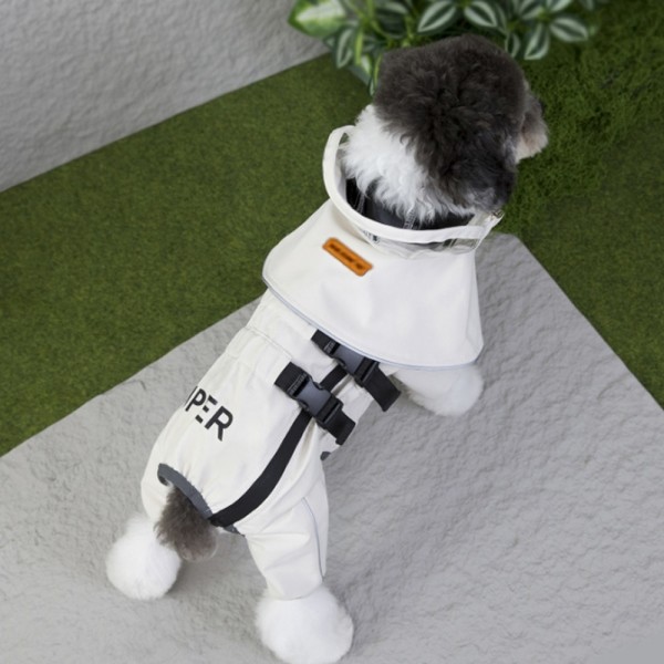 페오펫몰,딩동펫 반려동물 레이닝 투피스 바람막이 방수 우비 올인원