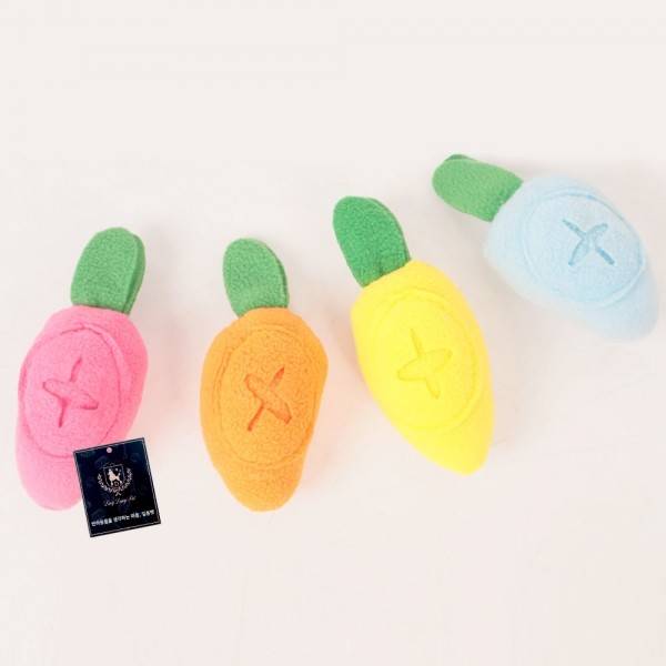 페오펫몰,딩동펫 반려동물 당근 노즈워크 삑삑이 인형 4종 세트